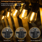 Lights Outdoor Mains Powered S14 50FT LED String