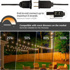 Lights Outdoor Mains Powered S14 50FT LED String