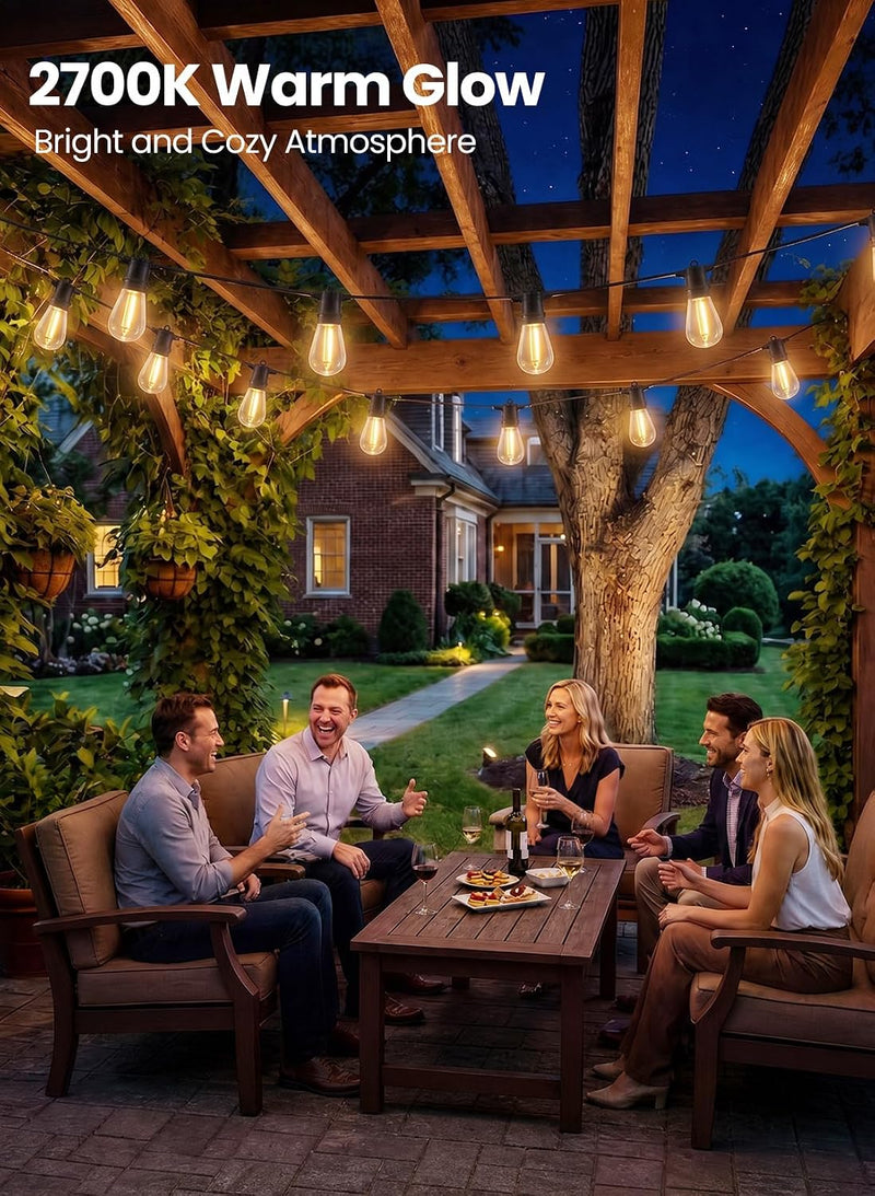Lights Outdoor Mains Powered S14 50FT LED String