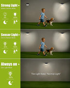 Lights Outdoor Motion Sensor 3 Modes Waterproof Security (6 Pack)
