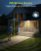 Lights Outdoor Motion Sensor 3 Modes Waterproof Security (6 Pack)