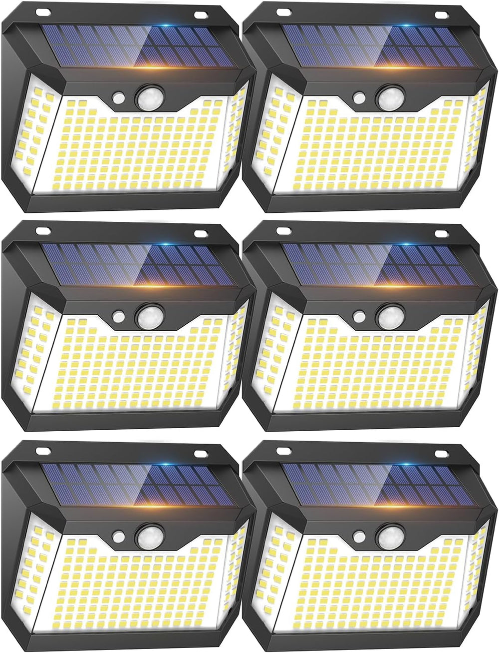 Lights Outdoor Motion Sensor 3 Modes Waterproof Security (6 Pack)