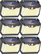 Lights Outdoor Motion Sensor 3 Modes Waterproof Security (6 Pack)