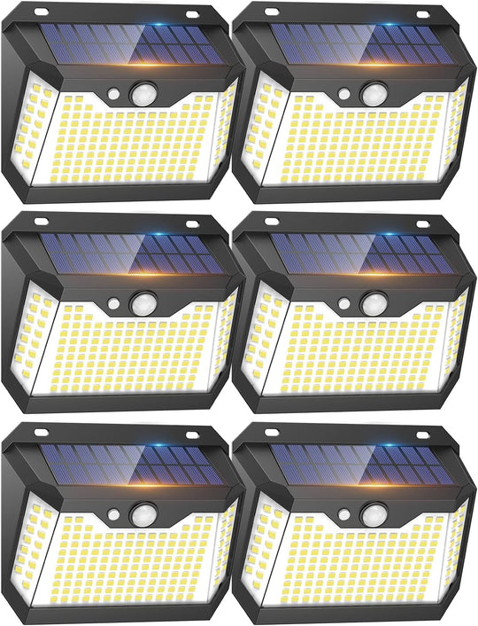 Lights Outdoor Motion Sensor 3 Modes Waterproof Security (6 Pack)