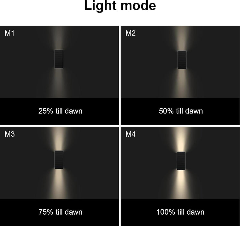 Lights Outdoor Up and Down 2pcs Wall