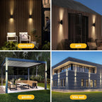 Lights Outdoor Up and Down 2pcs Wall
