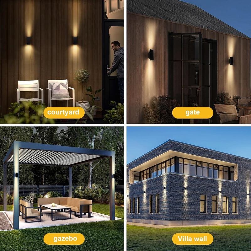 Lights Outdoor Up and Down 2pcs Wall