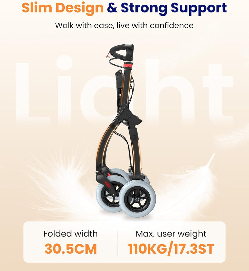 Lightweight Indoor Walking Frame for Home Foldable Zimmer