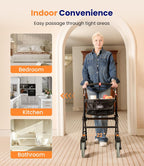 Lightweight Indoor Walking Frame for Home Foldable Zimmer