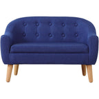 Linen Fabric Children Sofa Chair 2 Seater