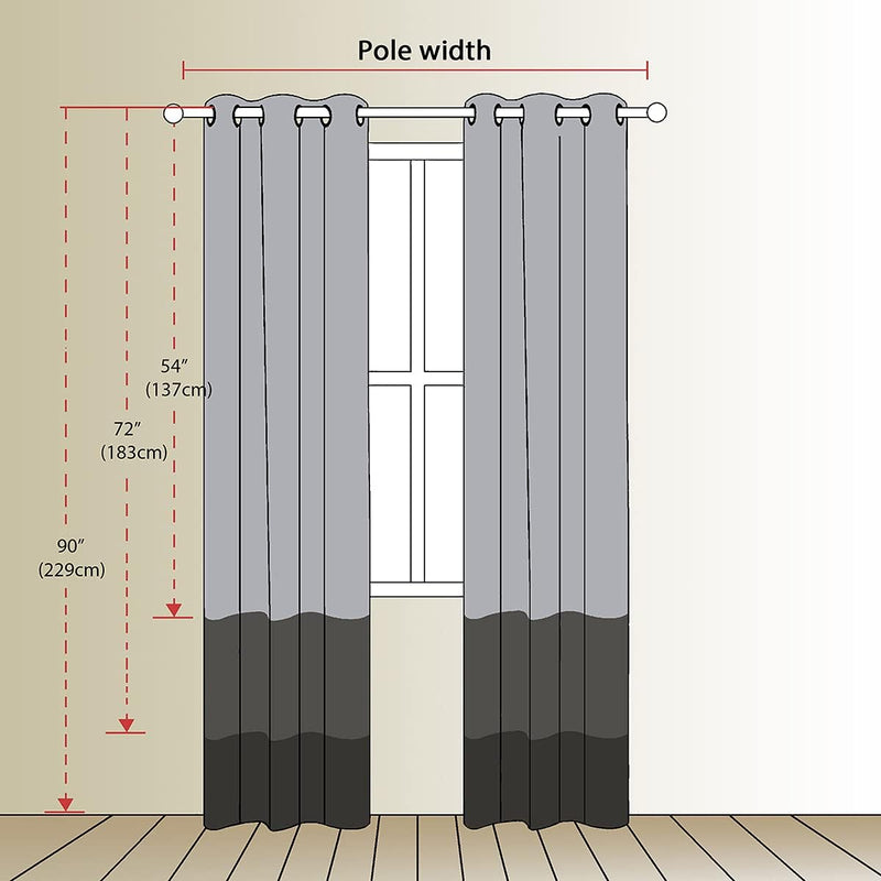 Linen Look 100% Blackout Eyelet Curtains Thermal Energe