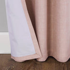 Linen Look 100% Blackout Eyelet Curtains Thermal Energe