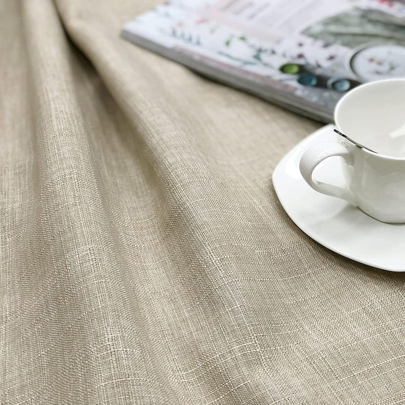 Linen Look 100% Blackout Eyelet Curtains Thermal Energe