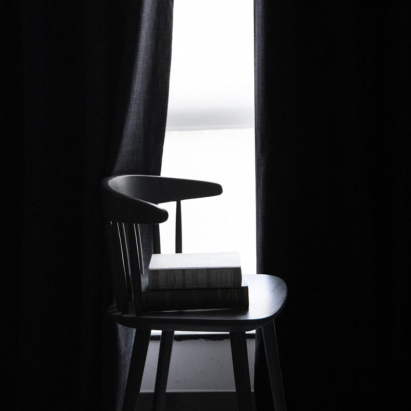 Linen Look 100% Blackout Eyelet Curtains Thermal Energe