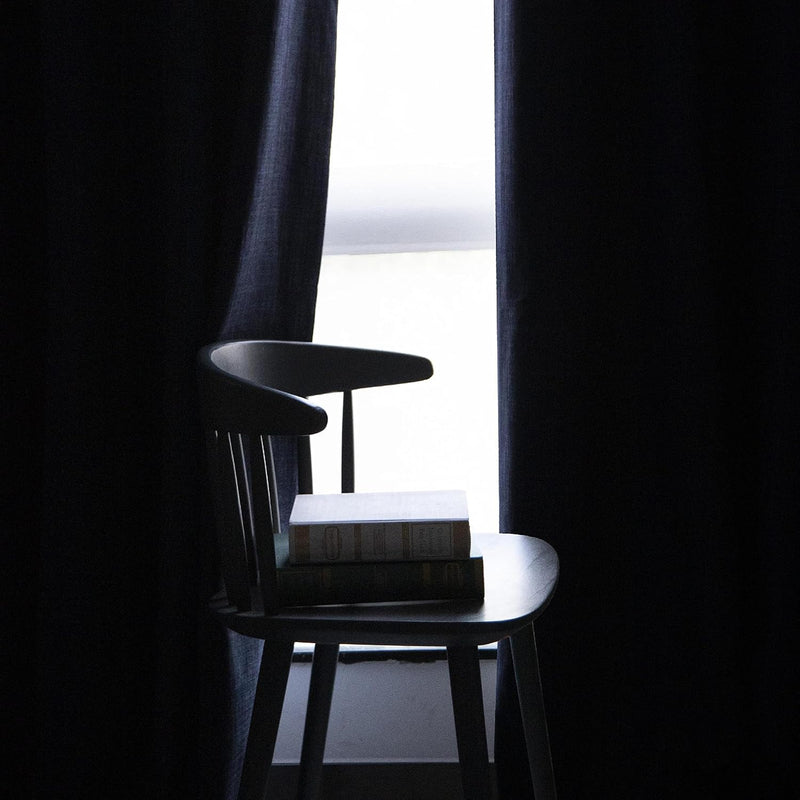 Linen Look 100% Blackout Eyelet Curtains Thermal Energe