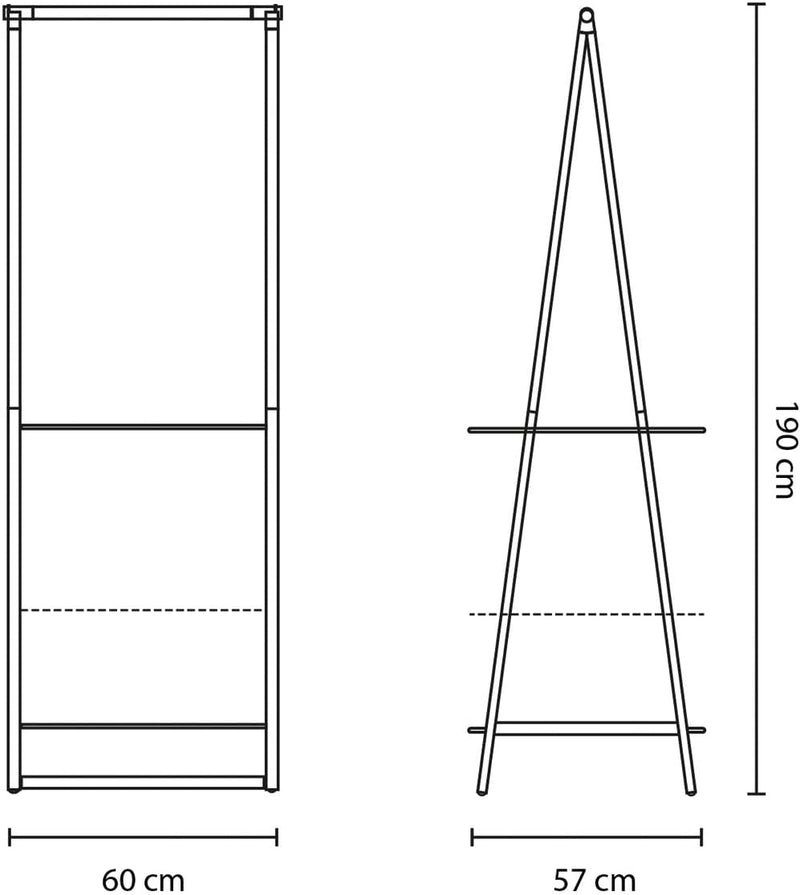 Linn Clothes Rack Small Multi-Functional Hanging Space