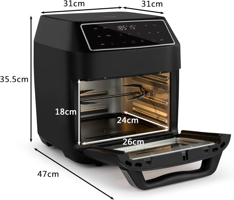 Air Fryer with Rotisserie 12L Xl
