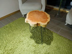 Live Edge Coffee Table Rustic Natural Wood Side