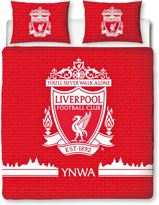 Liverpool Fc Officially Licensed Double Duvet Cover Set