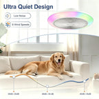 Living 48CM Ceiling Fan with Lights Remote 50W