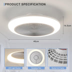 Living 48CM Ceiling Fan with Lights Remote 50W