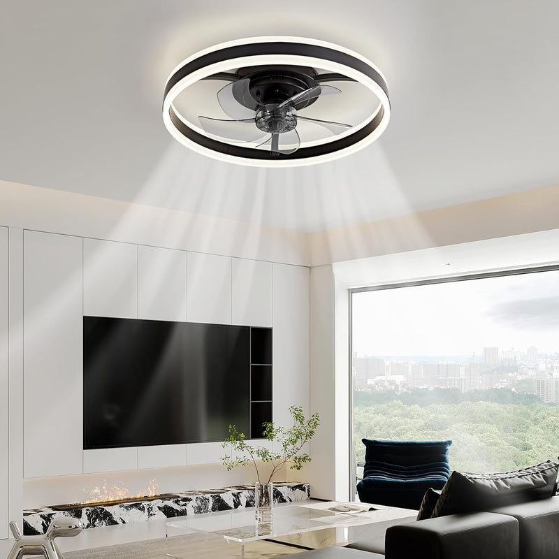 48CM Ceiling Fan with Lights Remote 50W 4000lm