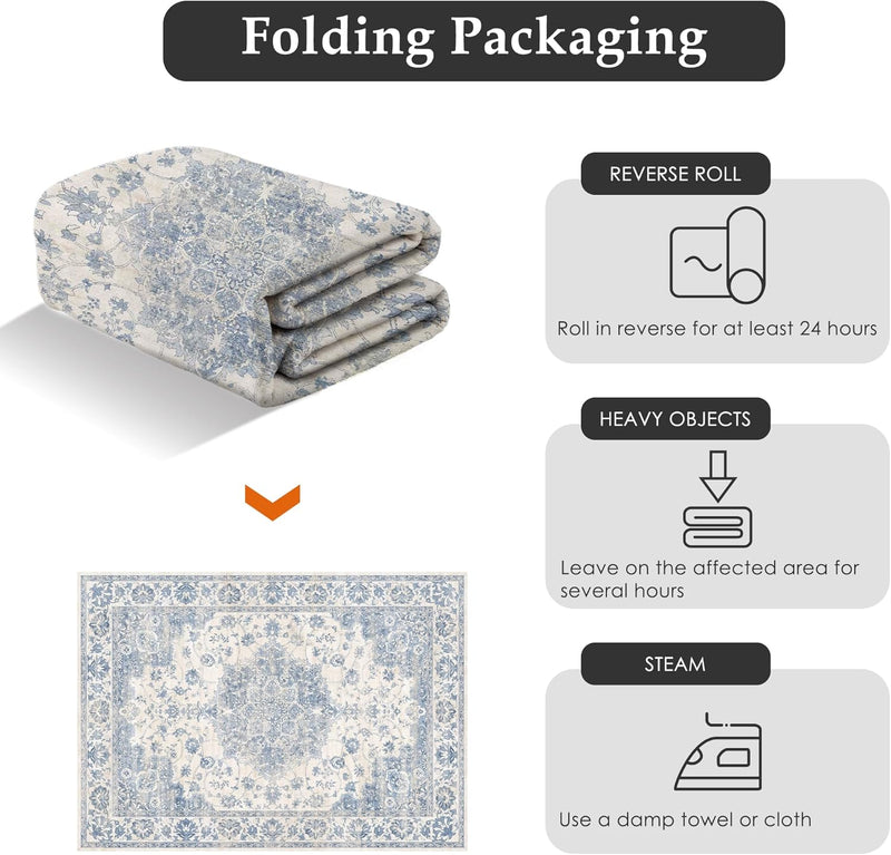 Large Rug for Living Room Machine Washable