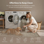 Living Room Area Rug Machine Washable Non
