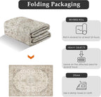 Living Room Area Rug Machine Washable Non