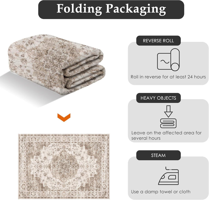 Large Rug for Living Room Machine Washable