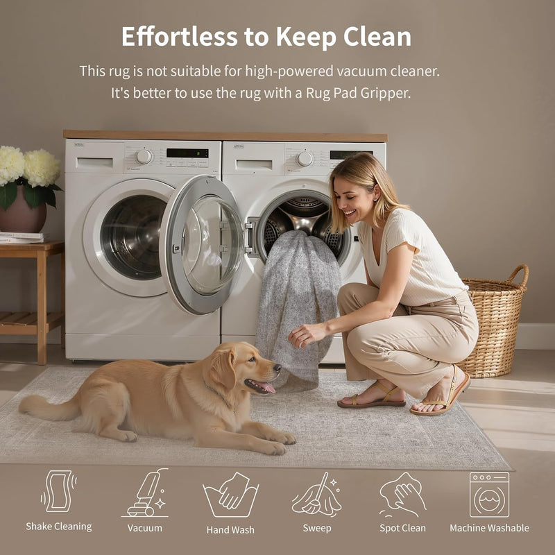 Large Rug for Living Room Machine Washable