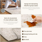 Living Room Area Rug Machine Washable Non