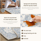 Living Room Area Rug Machine Washable Non