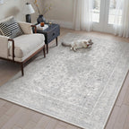 Living Room Area Rug Machine Washable Non