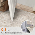 Living Room Area Rug Machine Washable Non