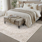 Living Room Area Rug Machine Washable Non