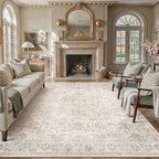 Living Room Area Rug Machine Washable Non