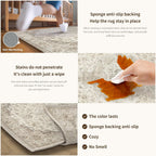 Living Room Area Rug Machine Washable Non