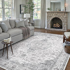 Living Room Area Rug Machine Washable Non