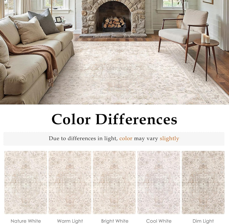 Large Rug for Living Room Machine Washable