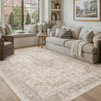 Living Room Area Rug Machine Washable Non