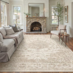 Living Room Area Rug Machine Washable Non