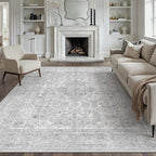 Living Room Area Rug Machine Washable Non