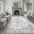 Living Room Area Rug Machine Washable Non
