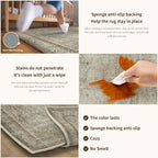 Living Room Area Rug Machine Washable Non