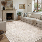 Living Room Area Rug Machine Washable Non