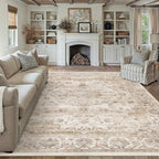 Living Room Area Rug Machine Washable Non