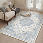 Living Room Area Rug Machine Washable Non