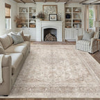 Living Room Area Rug Machine Washable Non