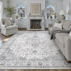 Living Room Area Rug Machine Washable Non